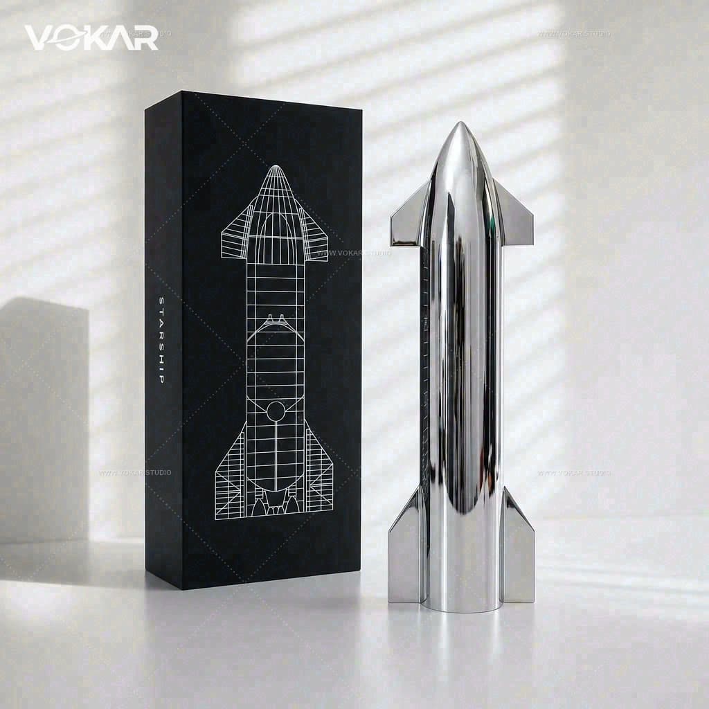 Vokar 304 Stainless Steel Starship Model